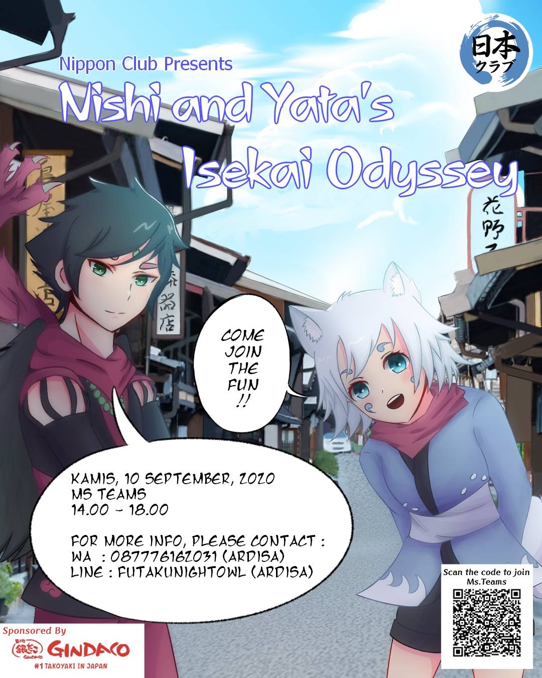 [Liputan] TKA Nippon Club 2020: Nishi and Yata’s Isekai Odyssey