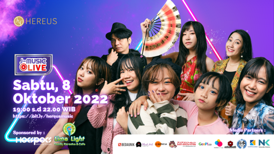 [Press Release] Saksikan Konser Virtual Musik Cover Lagu Jepang “J-Music Live 2022” di Youtube HERE US