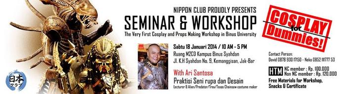 [Seminar & Workshop] Cosplay for Dummies