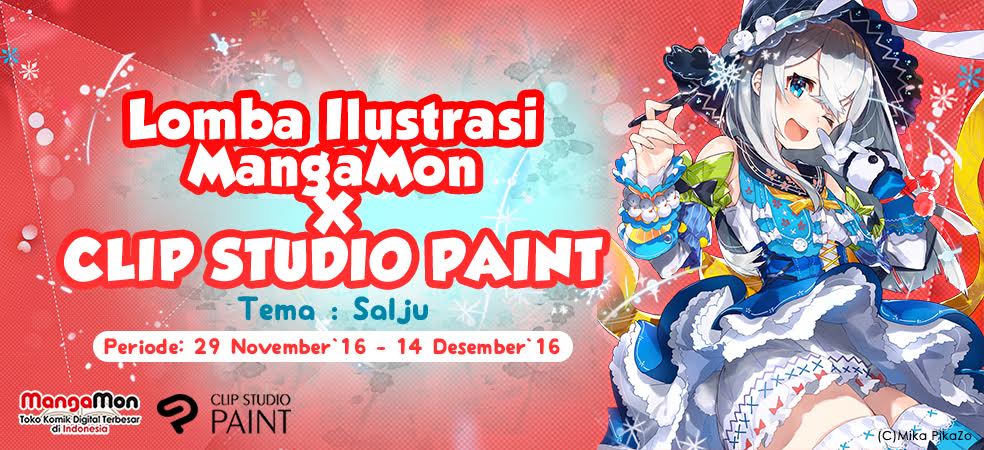 Manga-Mon Mengadakan Lomba Ilustrasi Ke-6 Bersama Clip Studio Paint