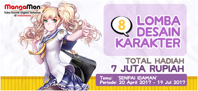 Lomba Desain Karakter Manga-Mon ke-8: Senpai Idaman