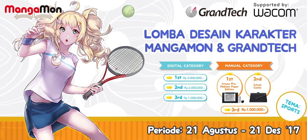 Lomba Desain Karakter MangaMon & GrandTech: SPORTS