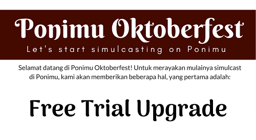 Merayakan Simulcast, Ponimu Adakan Perayaan Lewat Ponimu Oktoberfest