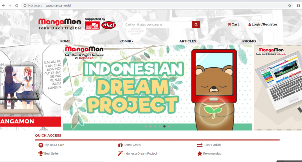 [Review] Kemudahan Akses Berbagai Konten Manga di Situs Resmi Toko Komik Digital "MangaMon"