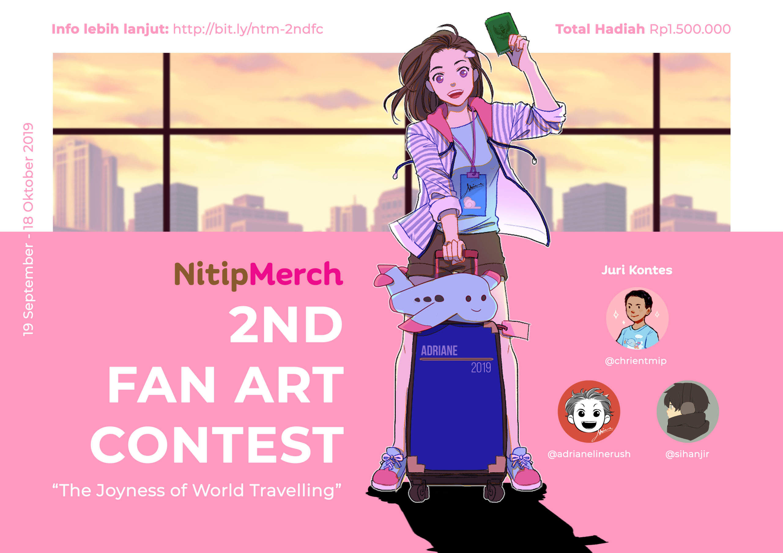 [Siaran Pers] NitipMerch Adakan Fan Art Contest Lagi dalam Rangka Ulang Tahunnya yang ke-3